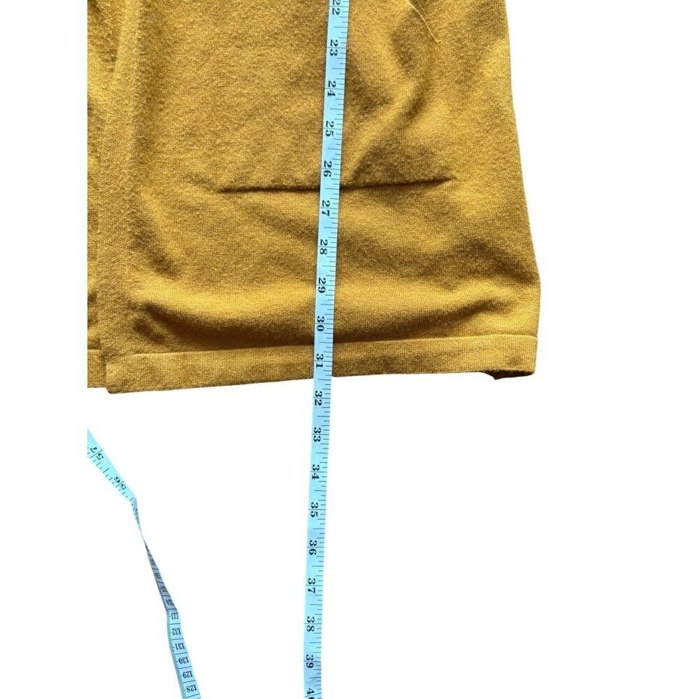 Cyrus Women's Dark Mustard Long Hooded Cardigan - Picture 7 of 8